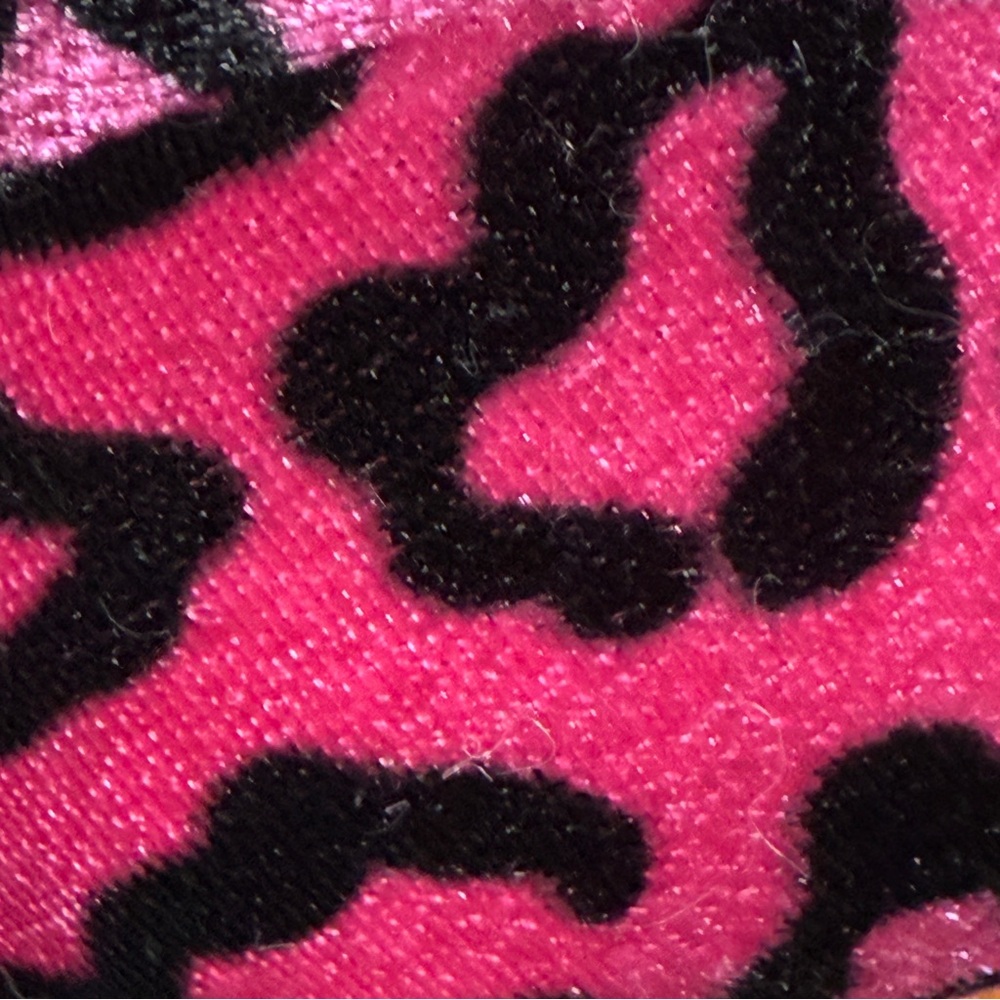 Pink Leopard Print Frog with red Heart vintage Plush 8.5” - Picture 5 of 10